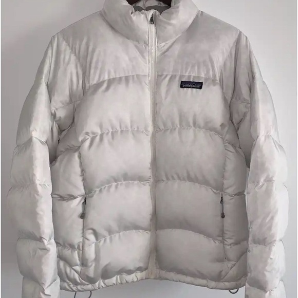 Patagonia white goose down puffer jacket medium - Picture 1 of 14
